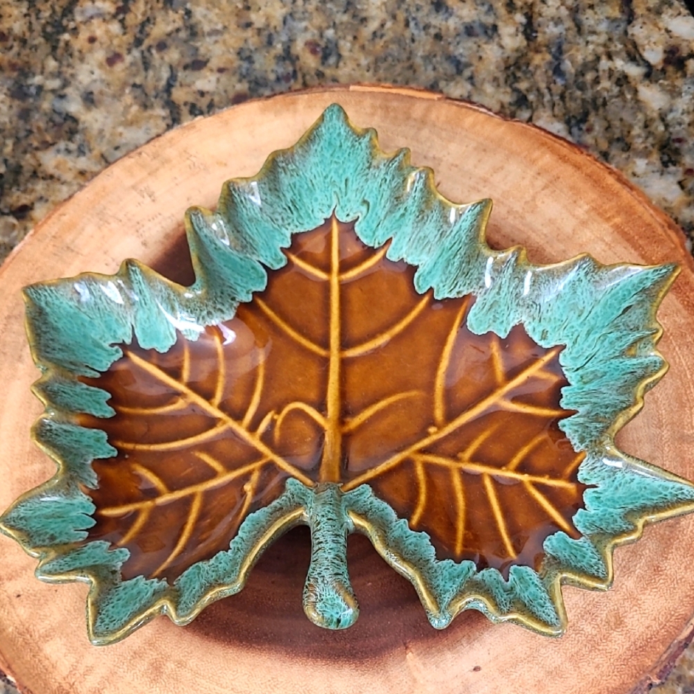 Drip Maple Leaf by Van Briggle